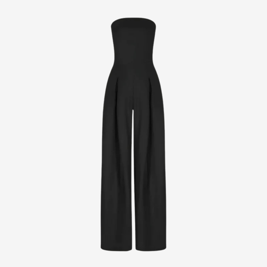Celine | Mono Elegante Sin Tirantes de Corte Ajustado