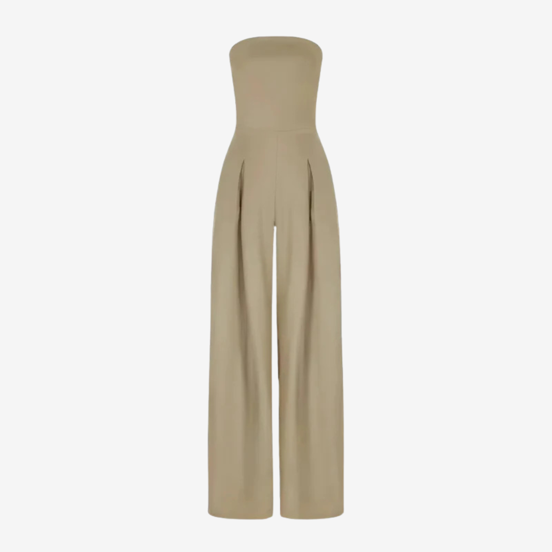 Celine | Mono Elegante Sin Tirantes de Corte Ajustado