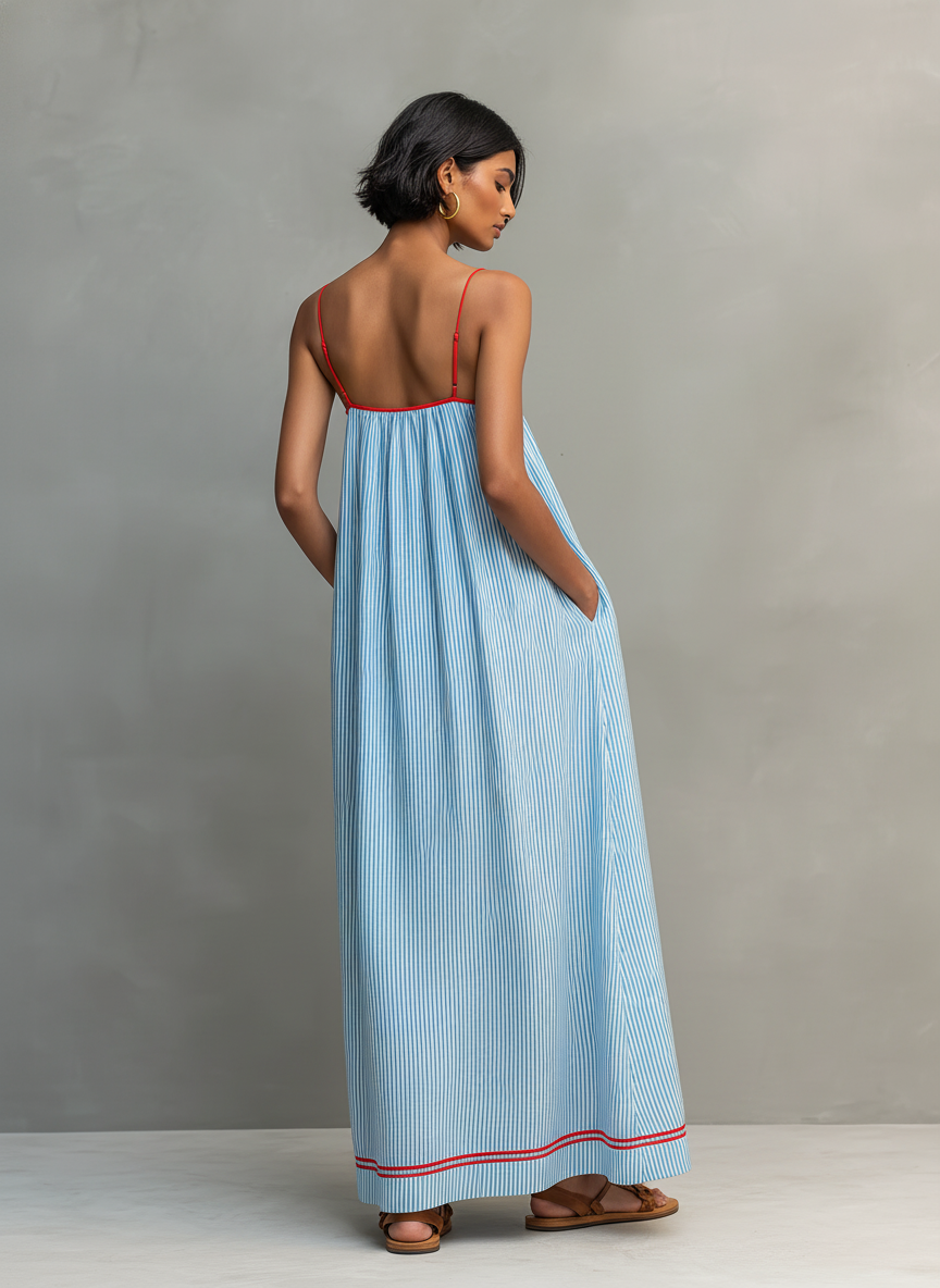 Aurora | Vestido Rayas Brisa Mediterranea